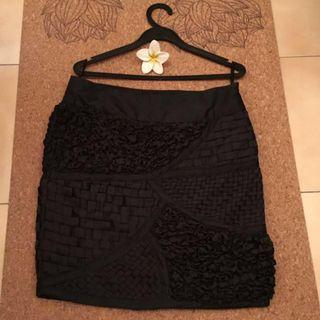  Elegant boutique ❤️Satin design Black Skirt M Size FREE MAIL 