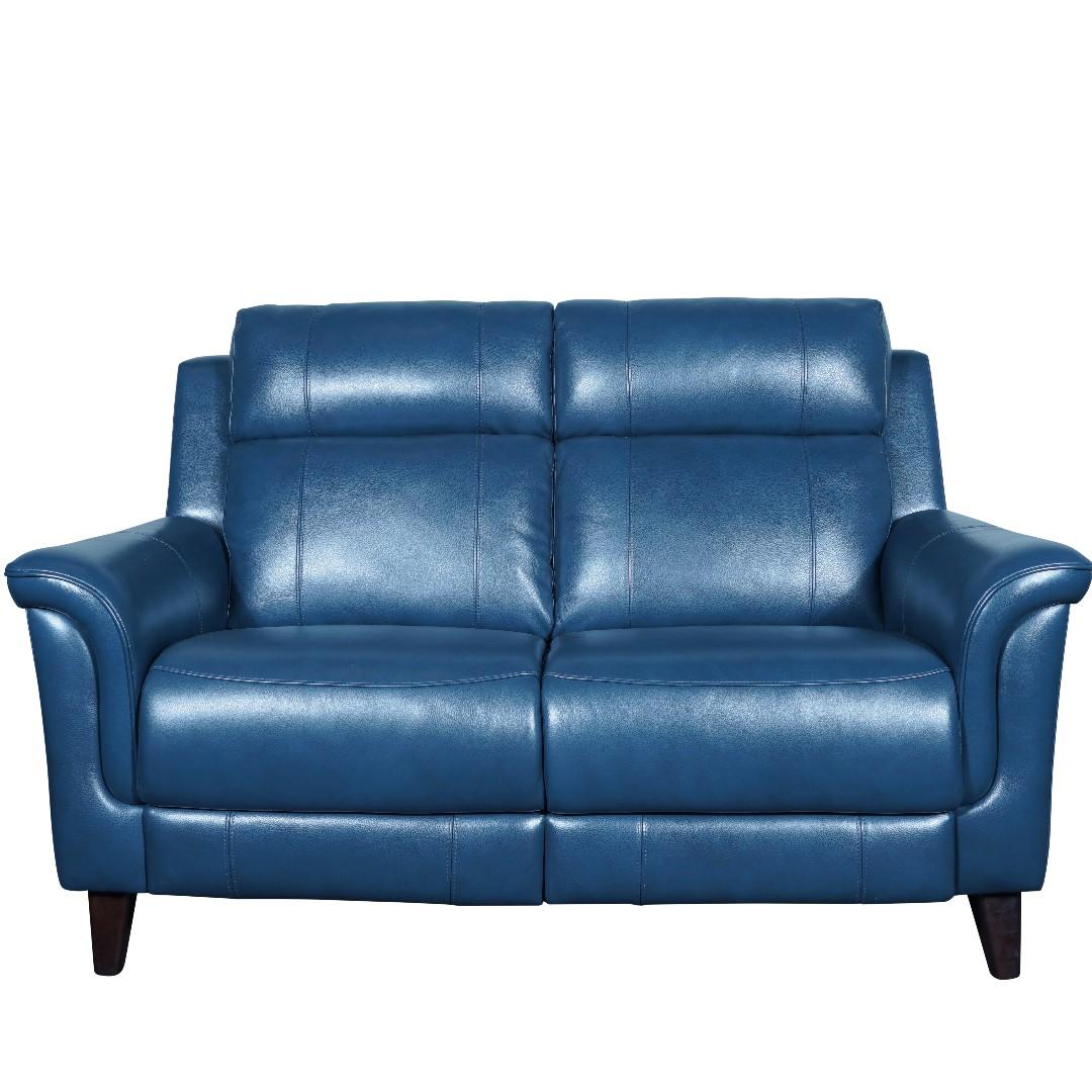 Top Grain Leather Power Reclining Sofa Set Baci Living Room