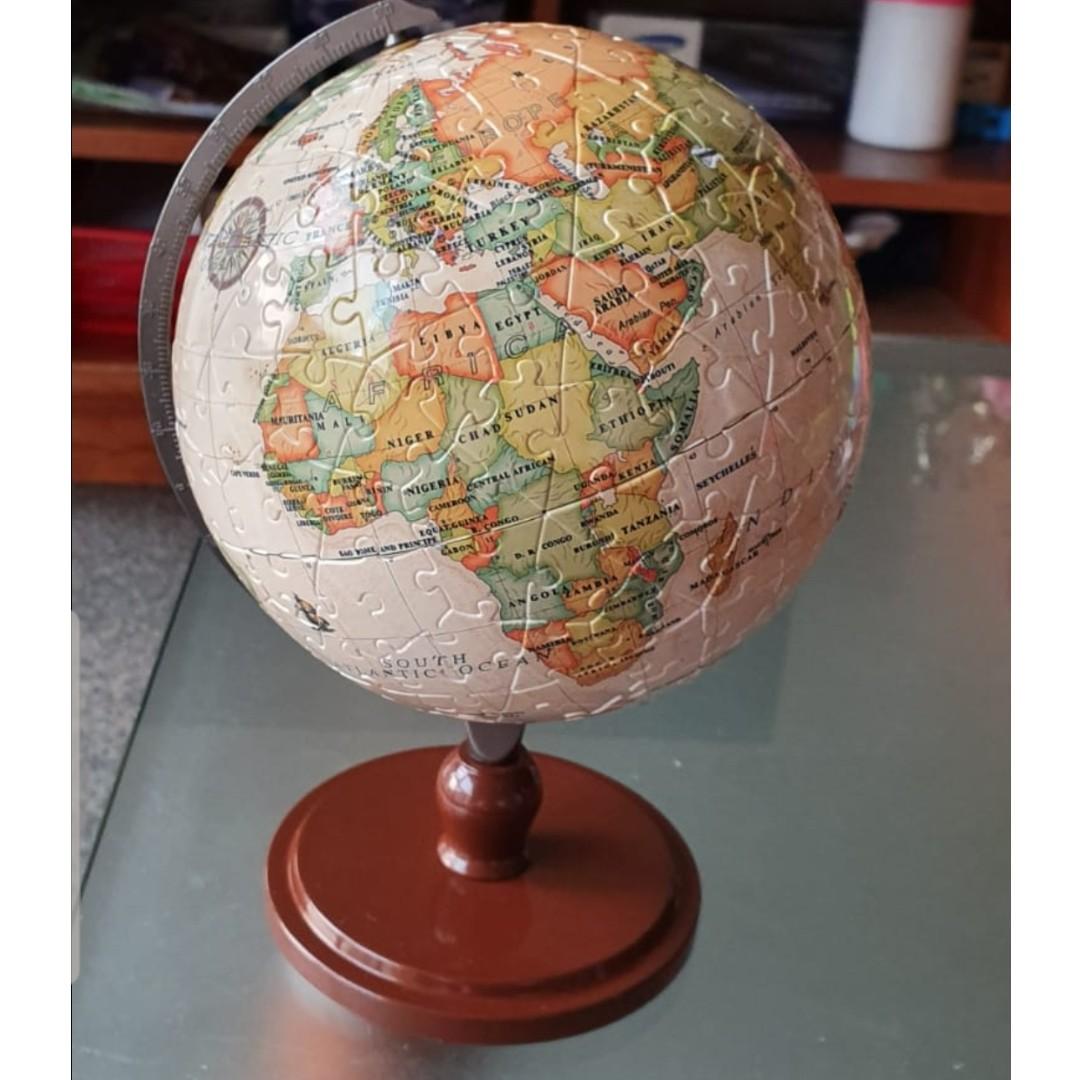 3d World Map Globe Jigsaw Puzzle Ready Made Everything Else On Carousell