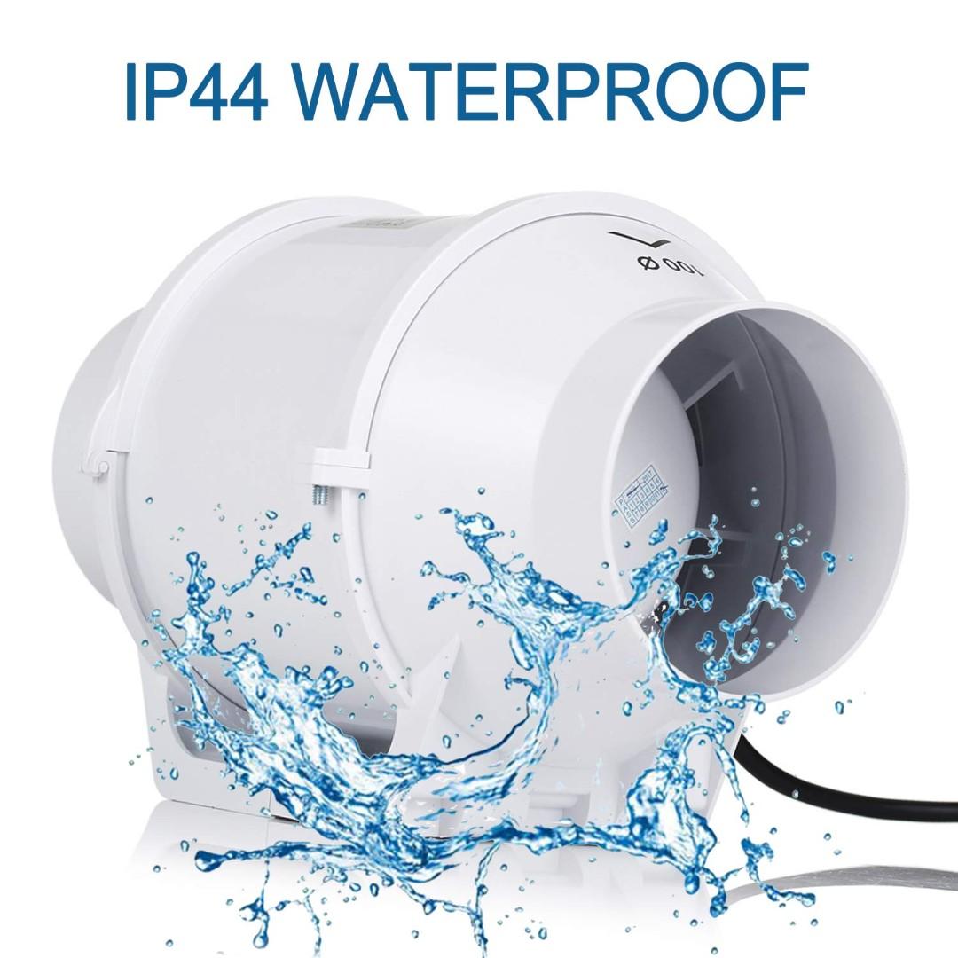 413 Hon&Guan 4 Inch Extractor Fan High Efficiency Mixed Flow