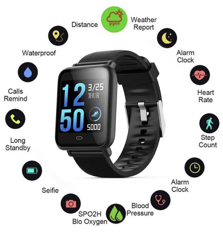 Q9 bluetooth smartwatch with heart rate monitor cheap