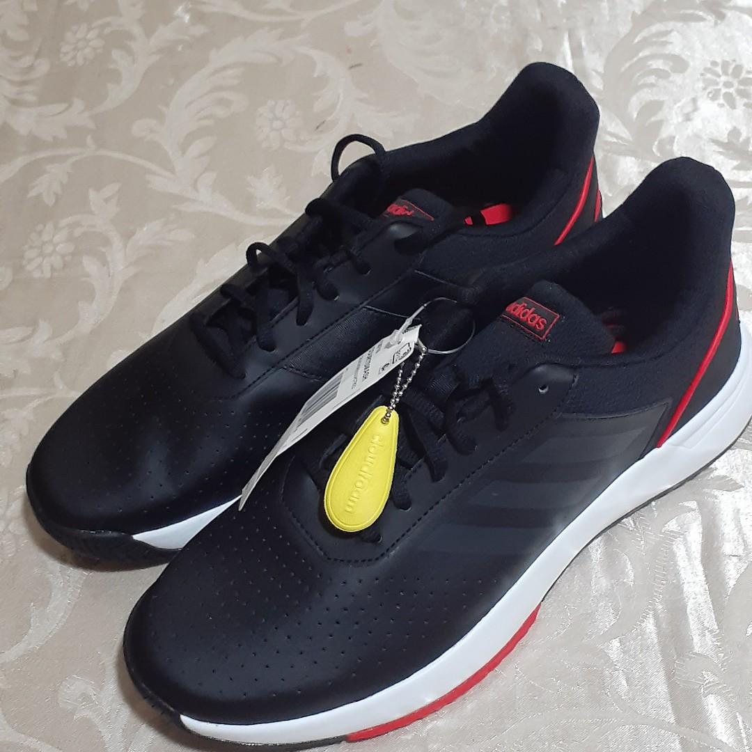 adidas courtsmash black and red