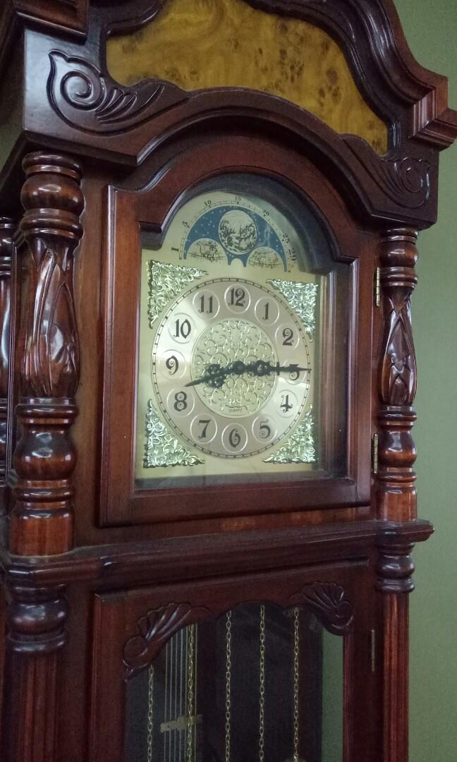 Antique Grandfather's Clock, Furniture & Home Living, Home Decor