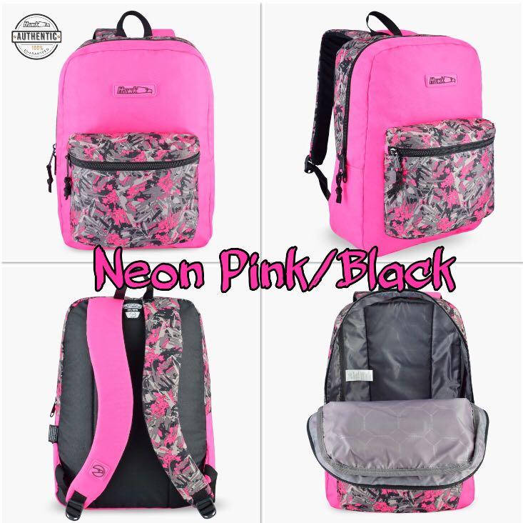 hawk bag black and pink