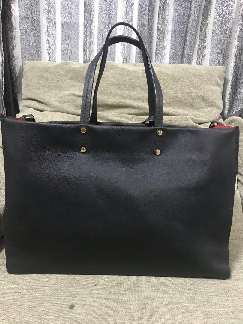 Authentic Rabeanco 2way bag (Category: Luxury Bags & Wallets) located in Quezon City. Submitted by good.idea (Listing ID 246973895, Image 2). Description: Original Rabeanco 2way sling bag No flaw Like new Gold hardwares Genuine leather In excellent used condition .