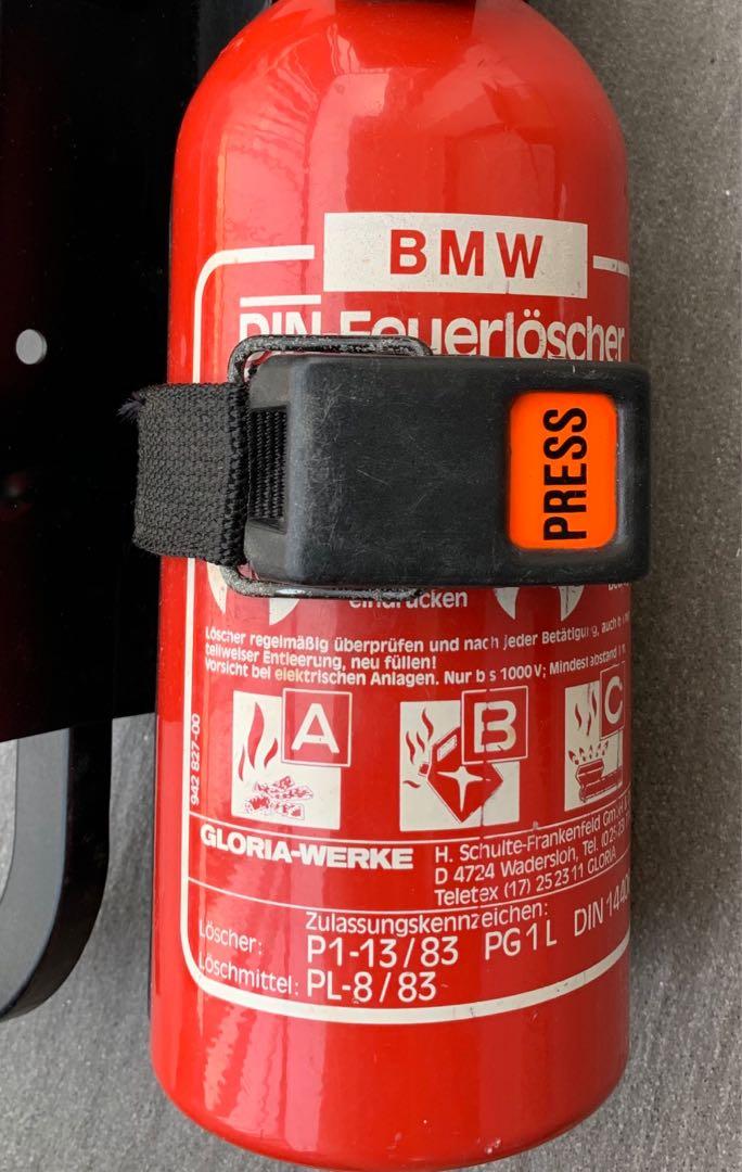 BMW E30 Original Fire Extinguisher with seat bracket (NOS, rare), Auto