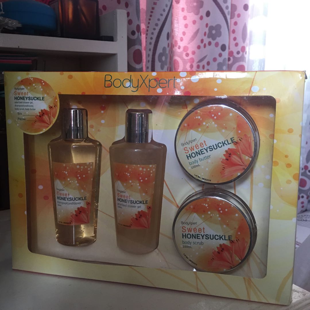 Body Xpert Sweet Honeysuckle Bath Set, Beauty & Personal Care, Bath