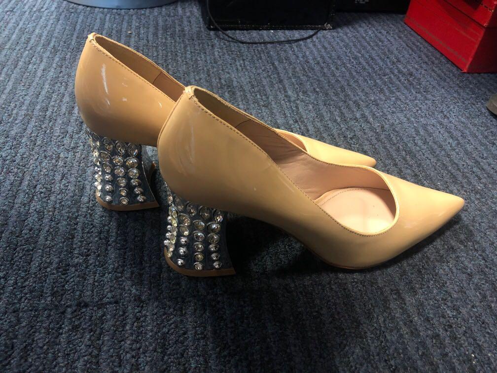 block diamond heels
