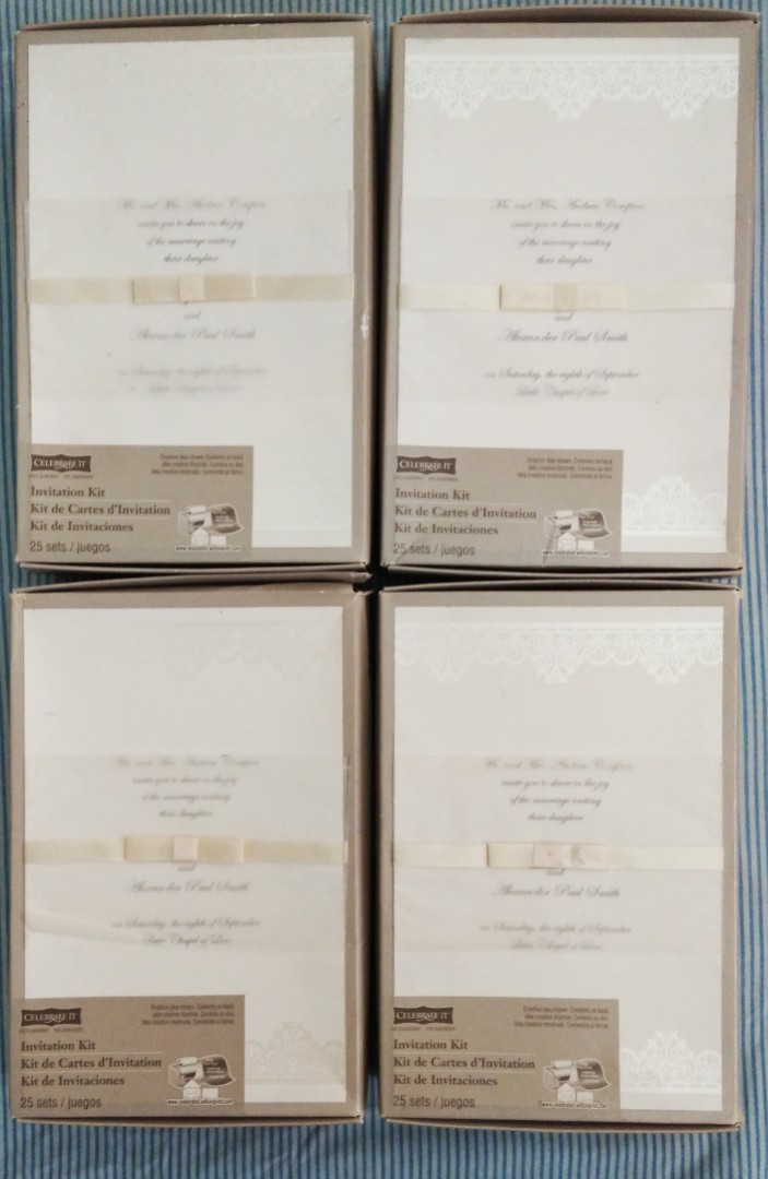 4 Boxes Celebrate It Occasions Printable Invitation Kit, Hobbies &amp; Toys ...