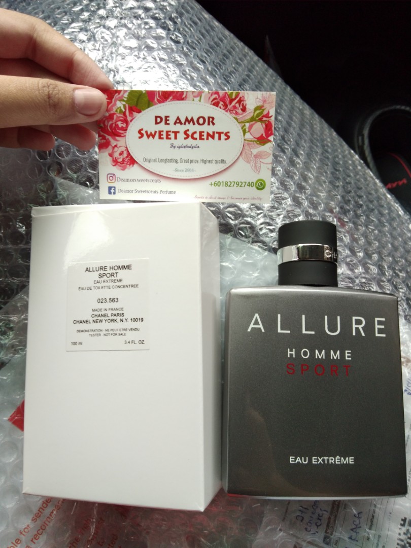 Chanel Allure Homme Sport Eau Extreme Tester, Beauty & Personal