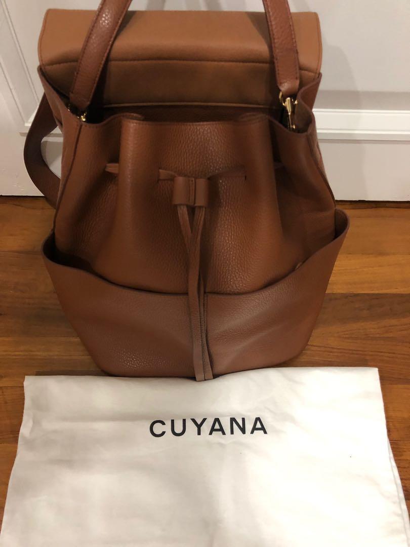 cuyana large leather backpack