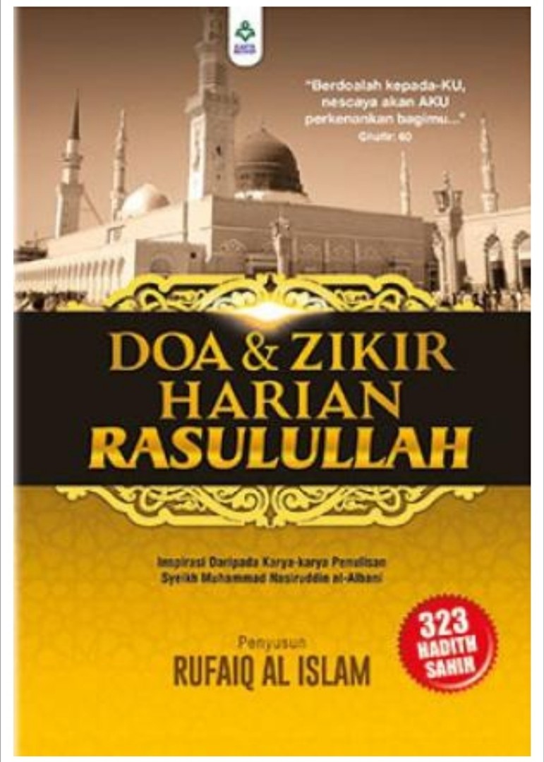 DOA & ZIKIR HARIAN RASULULLAH-buku islamic books, Hobbies & Toys, Books ...