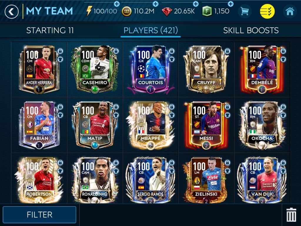 Fifa Mobile 19 Account Video Gaming Gaming Accessories Game Gift Cards Accounts On Carousell