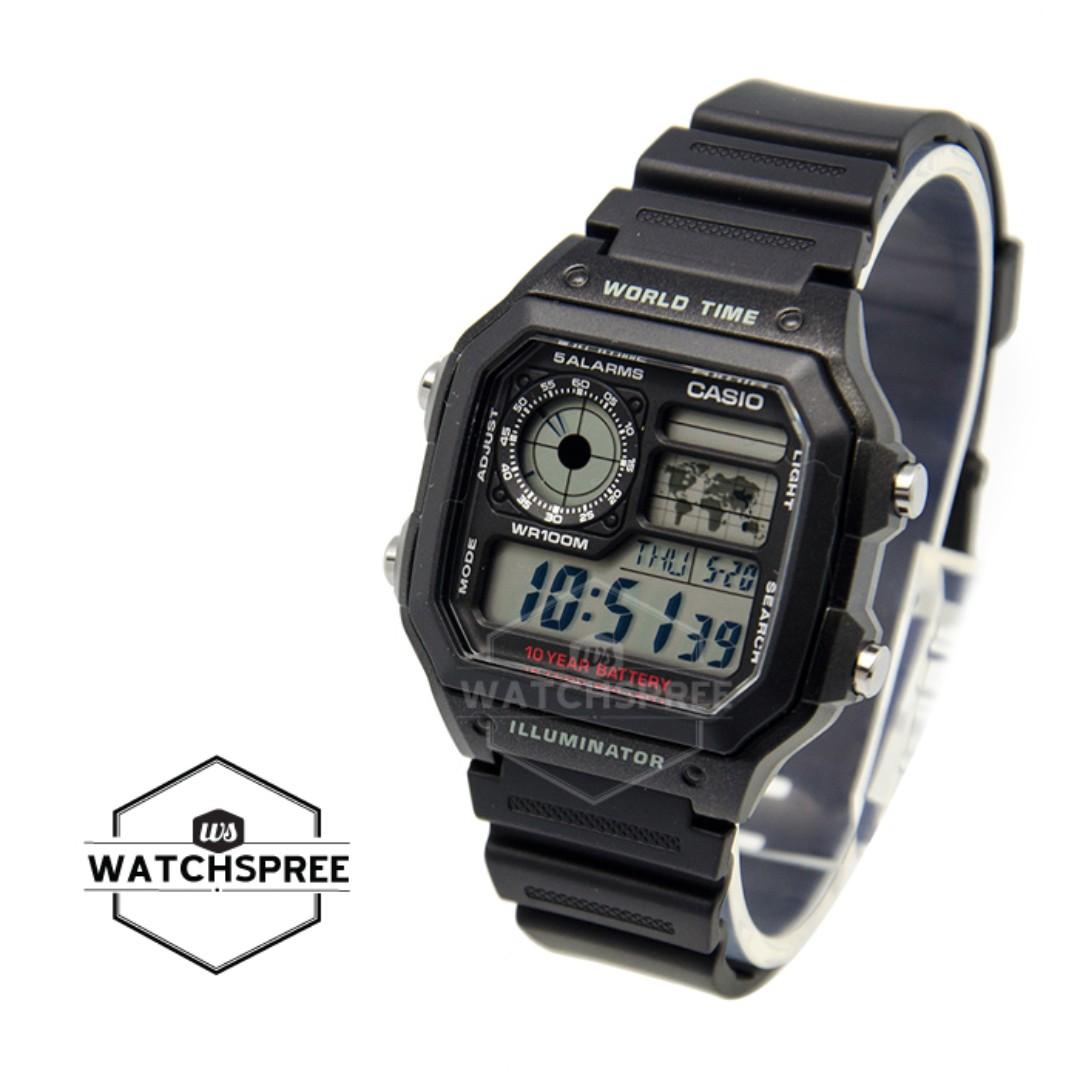 FREE DELIVERY CASIO GENUINE AE1200WH 1A 100 Authentic with 1 Year Warranty AE 1200WH 1A AE 1200WH1A AE1200WH1A