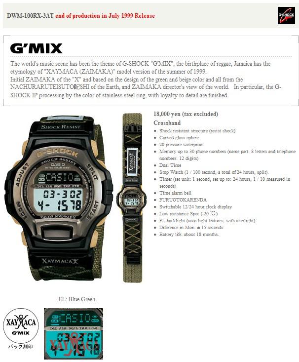 G shock on sale dwm 100