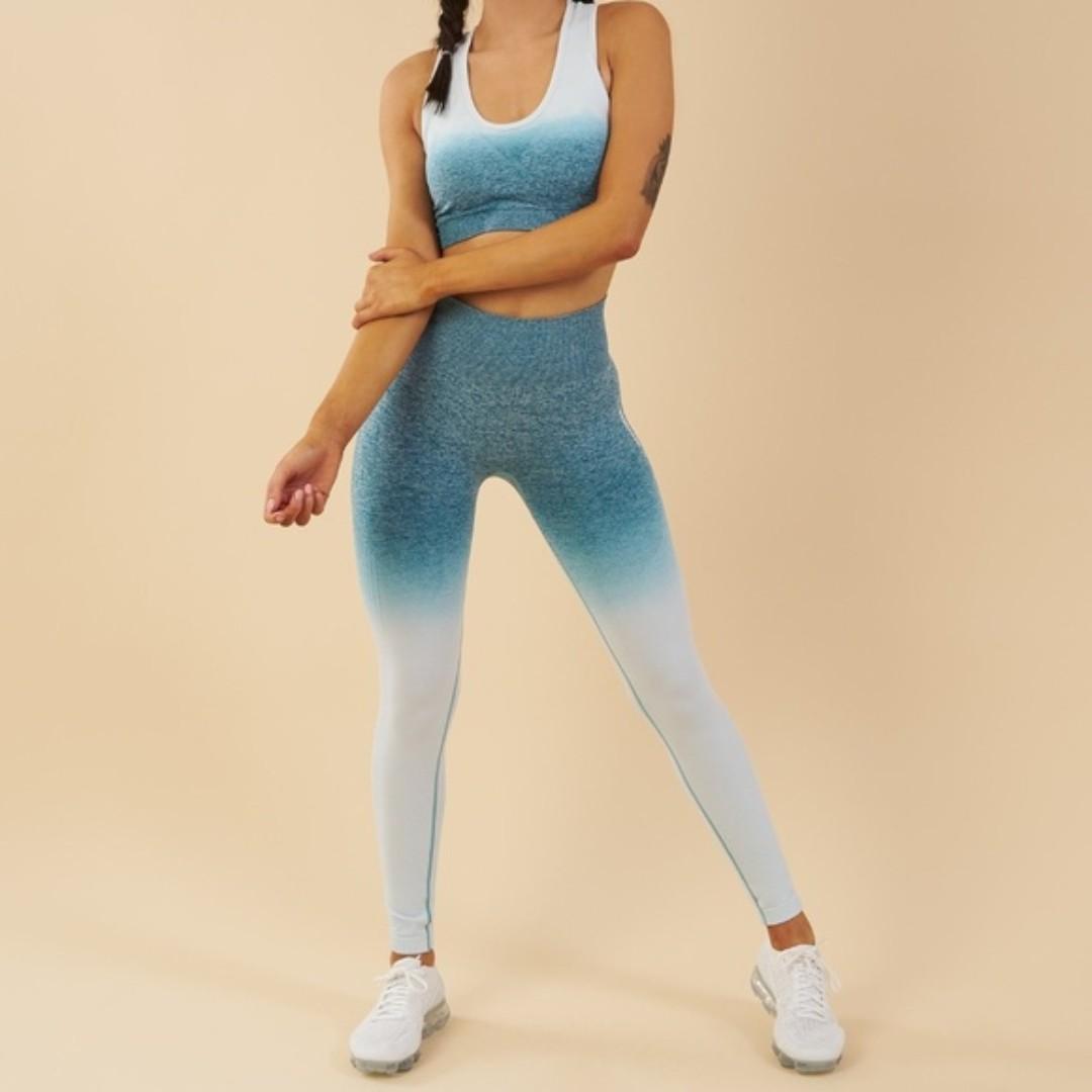 Gymshark blue ombre leggings Clearance