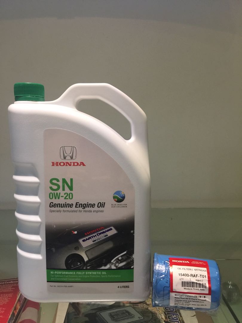 Honda Fully Synthetic Oil Honda Original Oil Filter Car Parts Accessories Maintenance Fluids And Filters On Carousell
