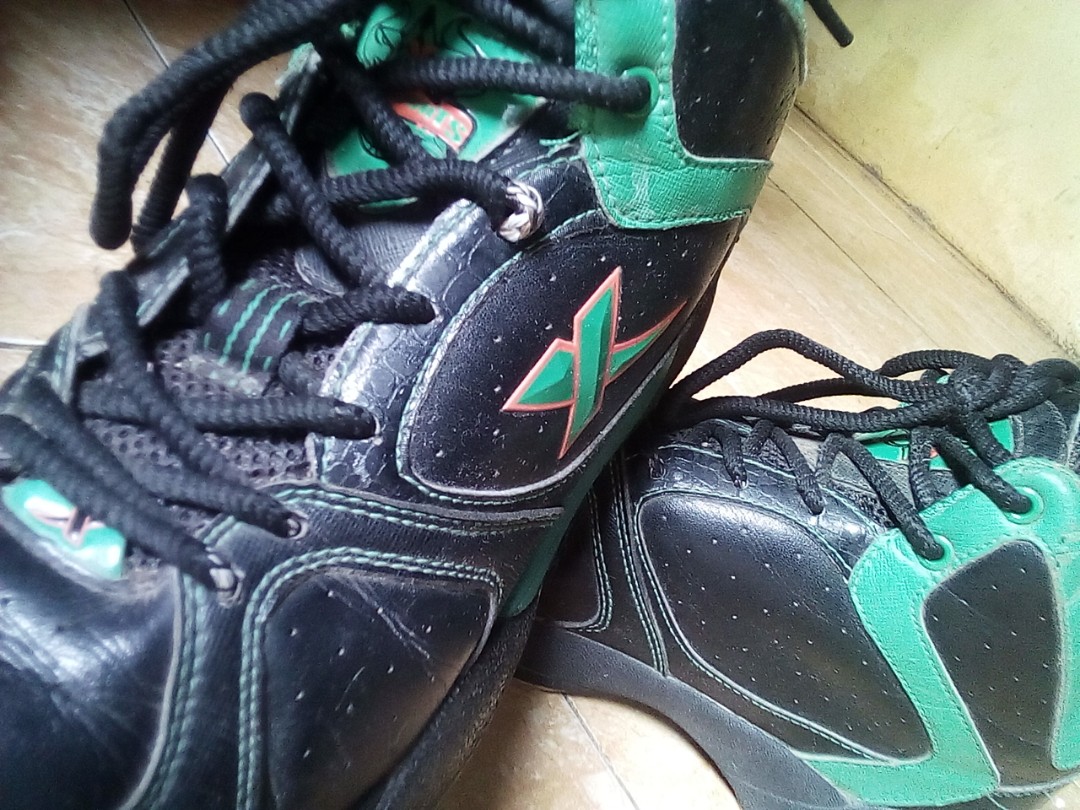 Hot Promo 75k Sepatu Basket X Tep Size43 Fesyen Pria Sepatu Sepatu Boot Di Carousell