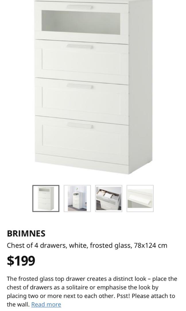 Ikea Brimnes Drawers Furniture Shelves Drawers On Carousell