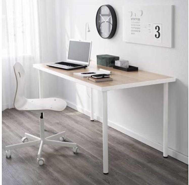 Ikea Linnmon Desk with Adils Legs Multi Purpose Table, Furniture & Home
