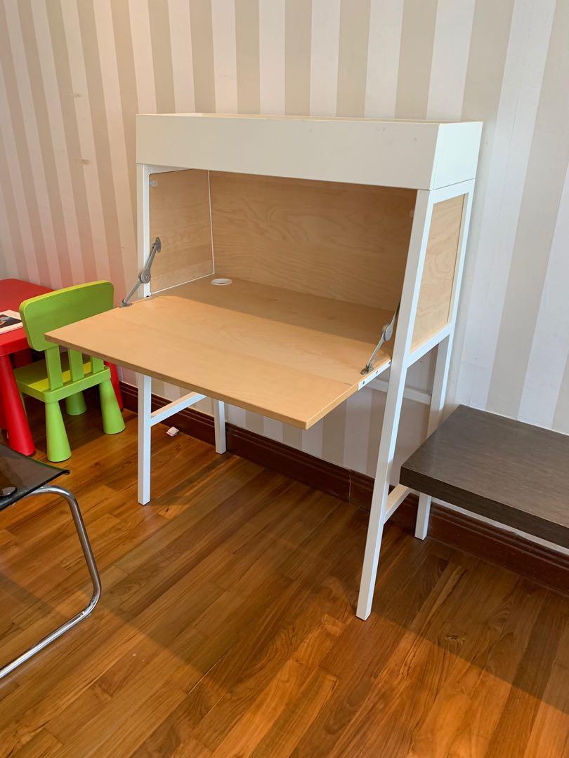 Ikea Study Table Cum Book Shelf Furniture Tables Chairs On Carousell
