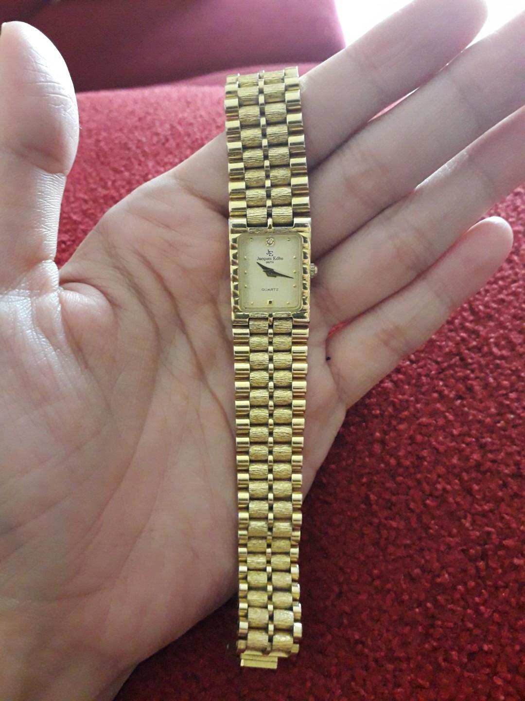 Jacques edho 18k hotsell gold plated watch