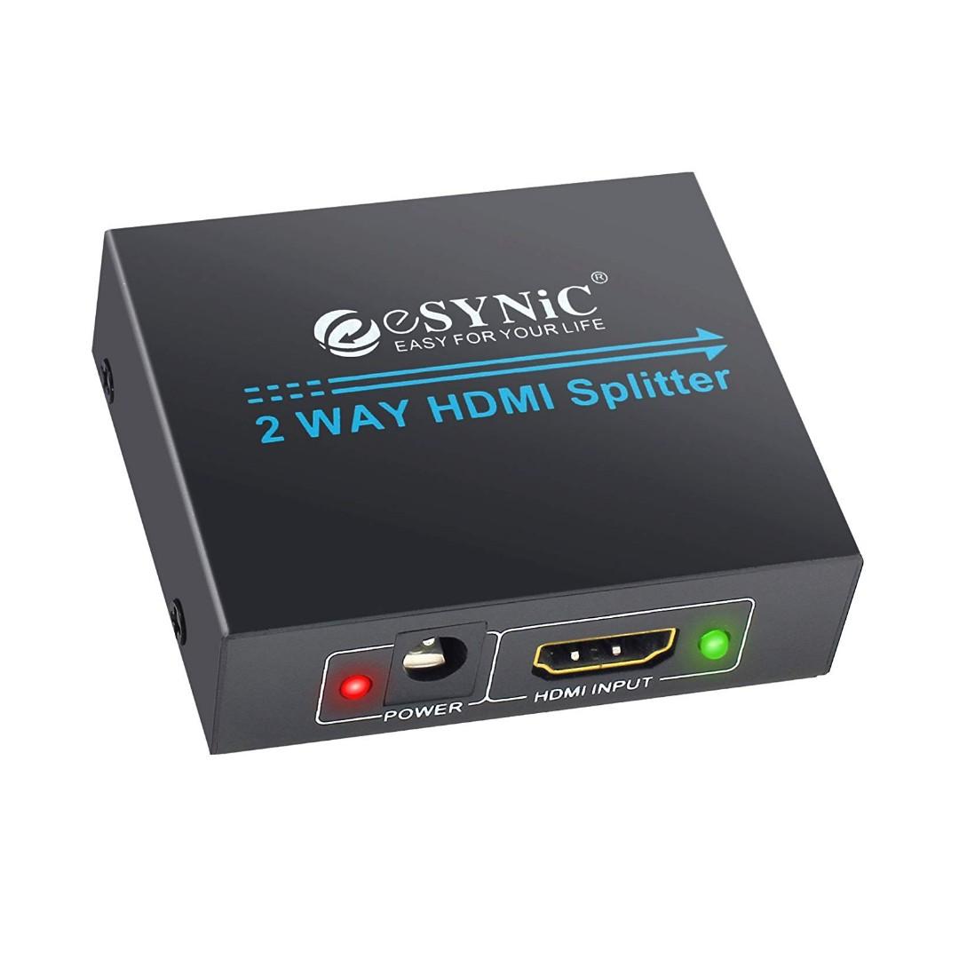 K884 Esynic 1x2 Hdmi Splitter 1 In 2 Out Hdmi Powered Splitter