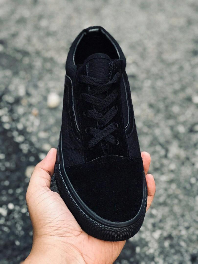 kasut vans all black