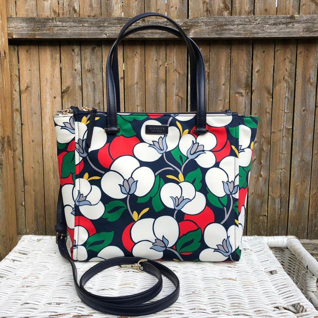 Kate Spade Dawn Breezy Floral Medium Satchel in Blazerblue Multi Luxury Bags Wallets on Carousell
