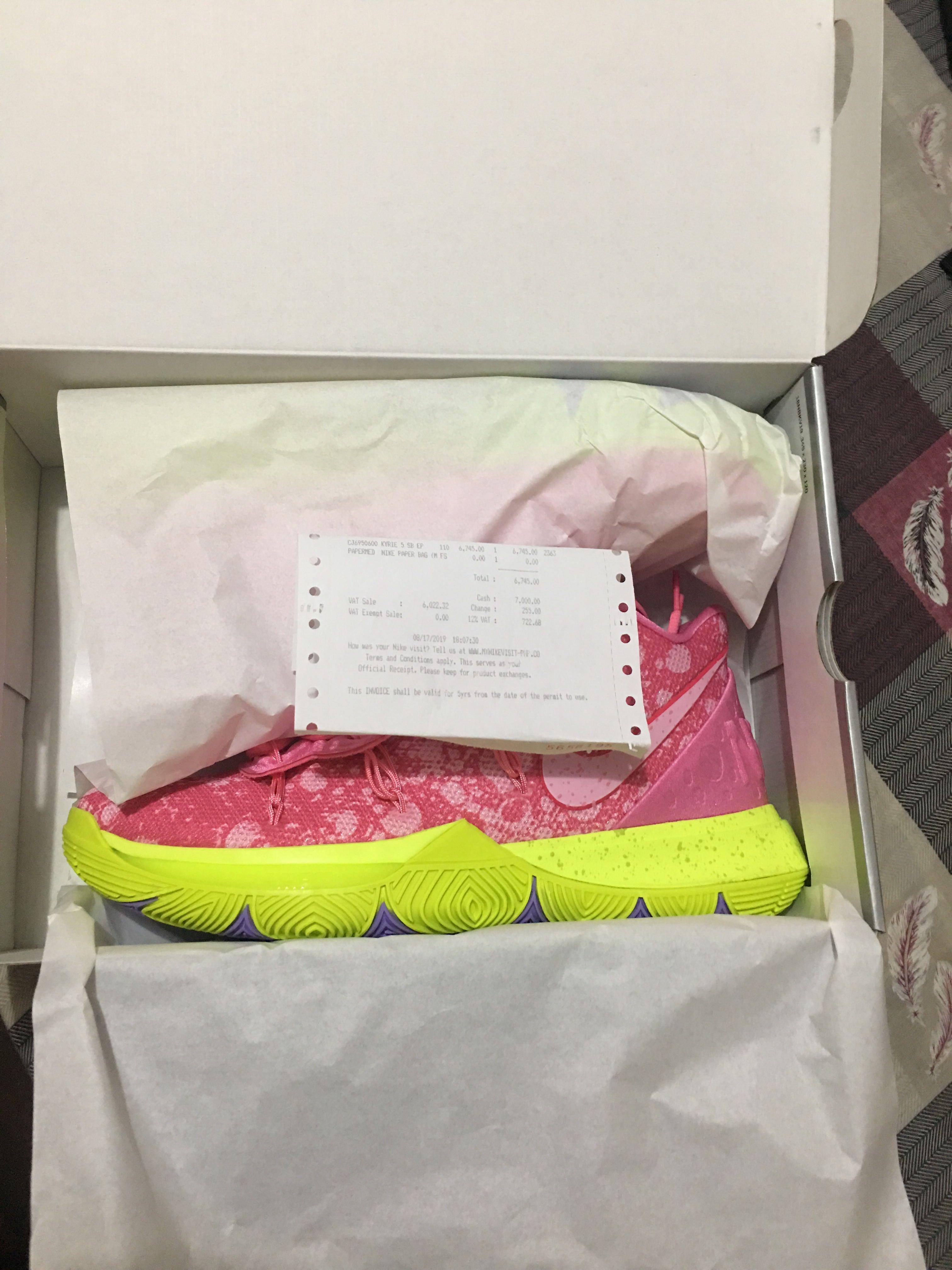 kyrie 5 patrick size 7