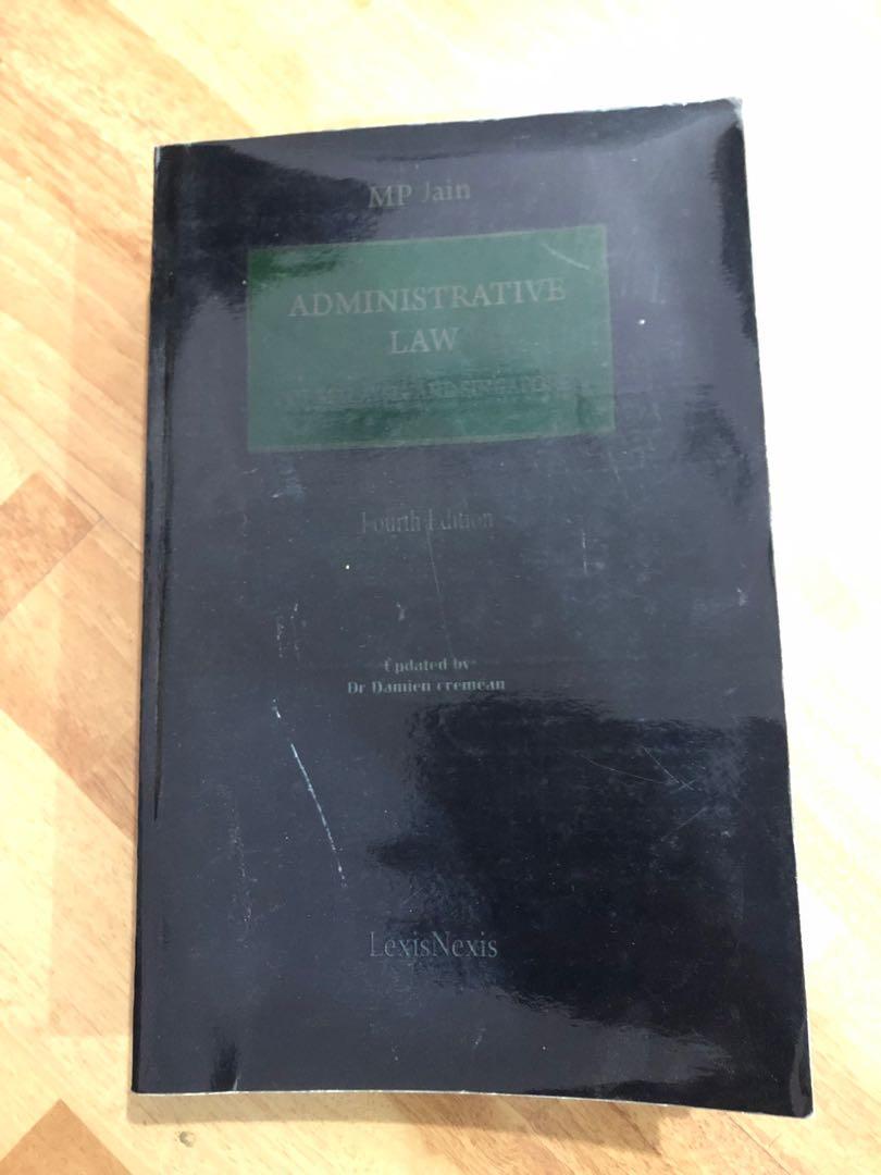 Law Textbook Photocopy Version Administrative Law Of Malaysia Singapore By Mp Jain Books Stationery Books On Carousell