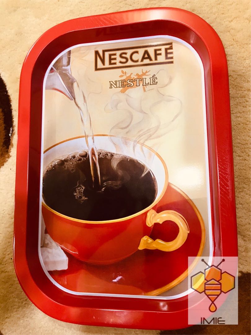 Limited NESCAFE Coffee 75 Years Metal Serving Tray Malaysia, Furniture