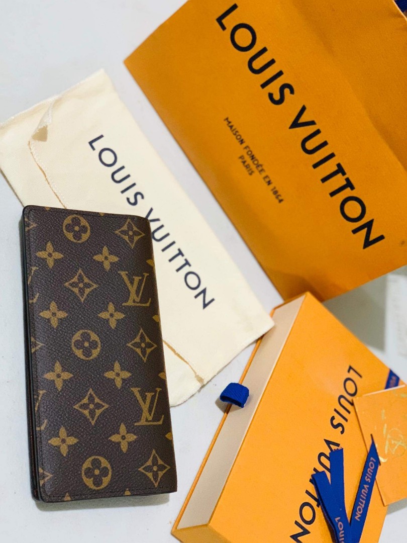 Shop Louis Vuitton MONOGRAM MACASSAR Brazza wallet (M69410, M69410) by  SkyNS