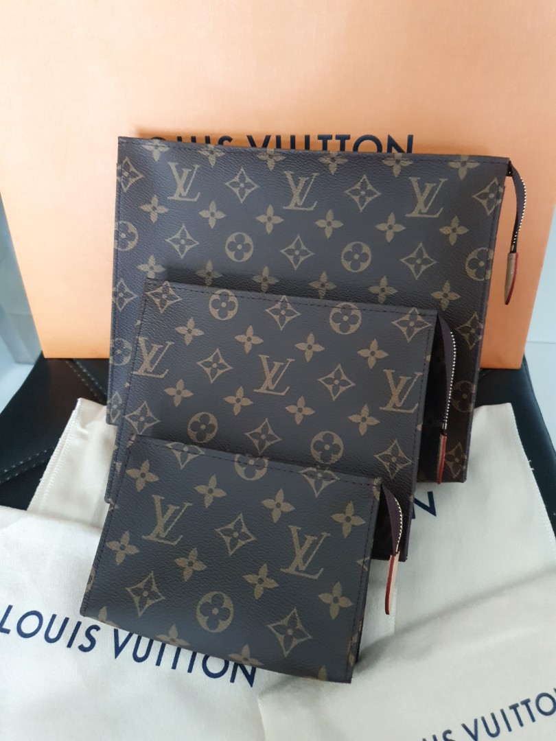 Louis Vuitton LV Toiletry Pouch 15 19 26, Luxury, Bags & Wallets