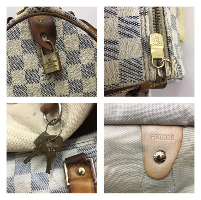 Speedy 35 Damier Azur – Keeks Designer Handbags
