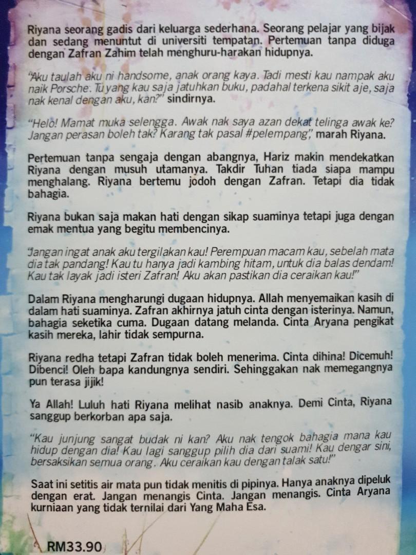 Malay Novel Jangan Menangis Cinta Books Stationery Fiction On Carousell