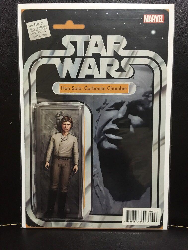 Marvel Comics Star Wars Han Solo 1 Action Figure Variant Books