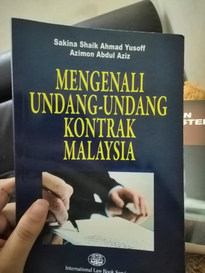Mengenali Undang Undang Kontrak Malaysia Books Stationery Books On Carousell