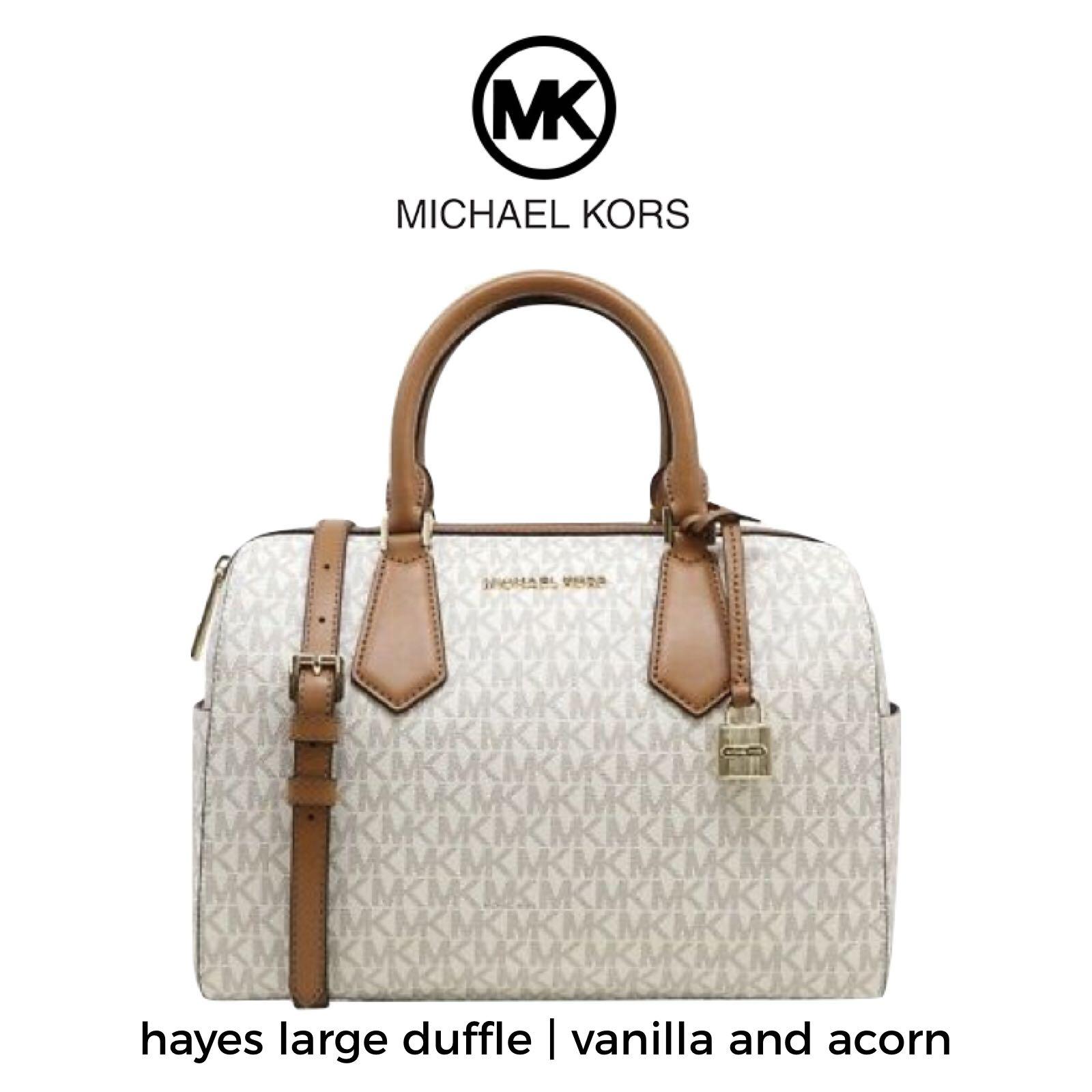 Michael Kors Hayes Large Duffle Bag, Luxury, Bags & Wallets on Carousell