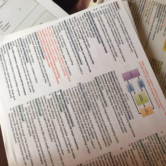 Mkt1003 Mkt1705 Marketing Notes Pyp Everything Else On Carousell