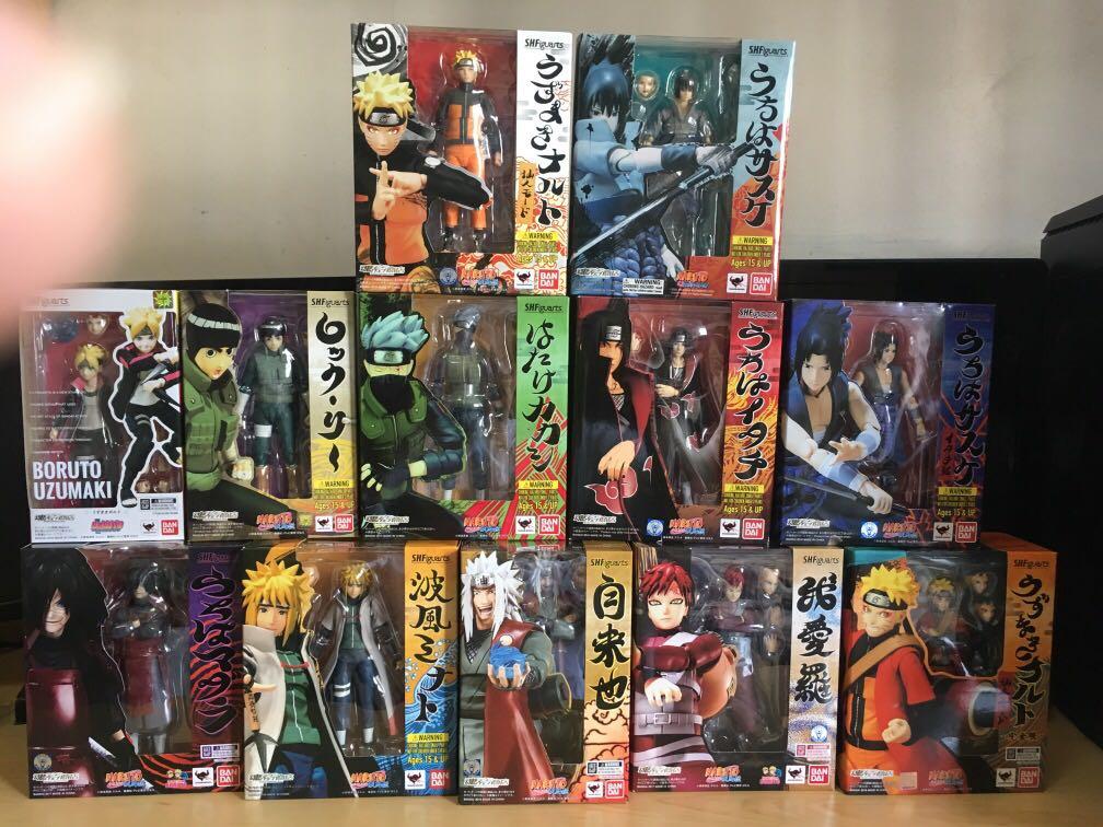 Naruto Sh Figuarts Full Set New Misb Toys Games Bricks