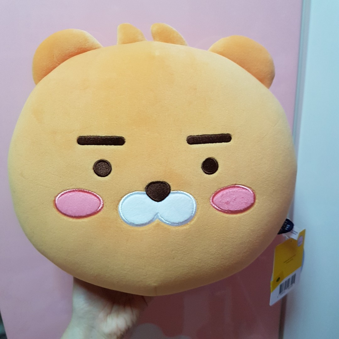 New Kakao Ryan Face Cushion Pillow Original from Kakao Friends