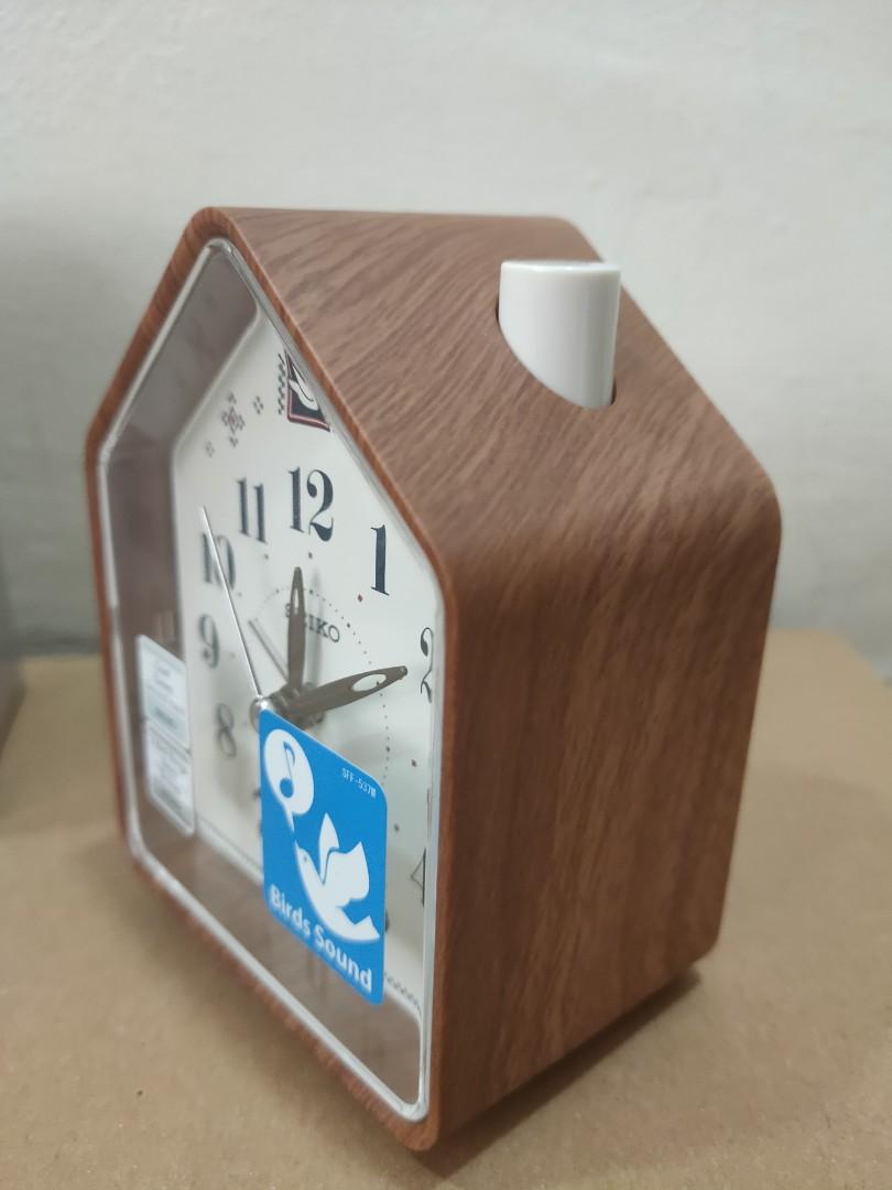 NEW* Seiko Vintage Alarm Clock with Bird Voices Light Brown, Furniture &  Home Living, Home Decor, Clocks on Carousell