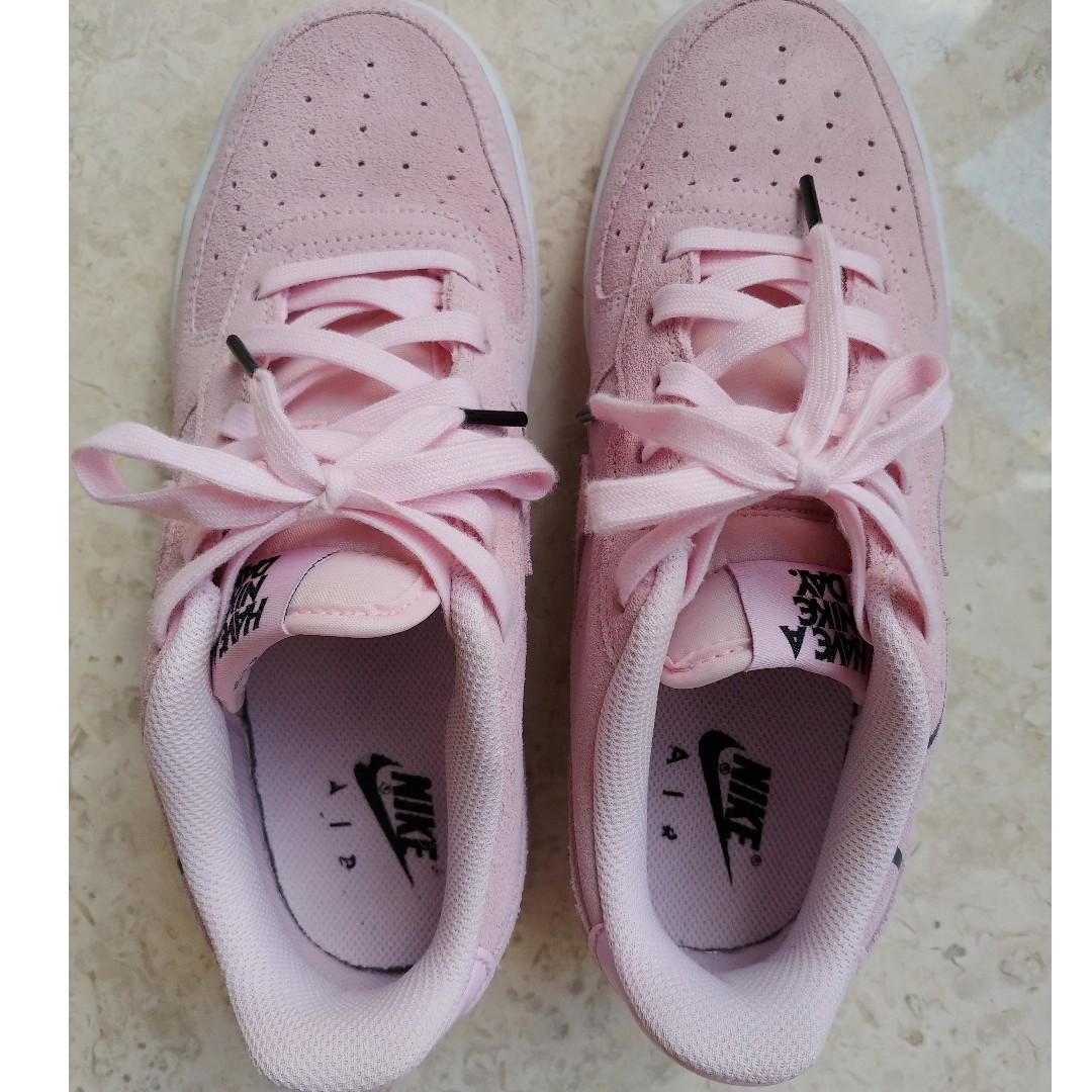 Pink suede air force 1 womens sales