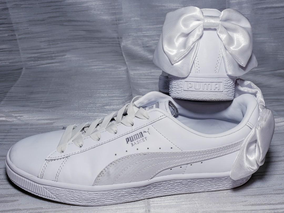 satin bow sneakers