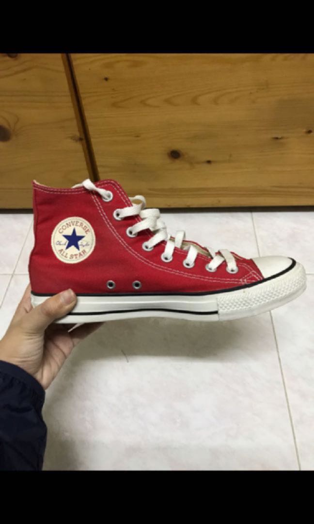 Red converse high tops mens new arrivals