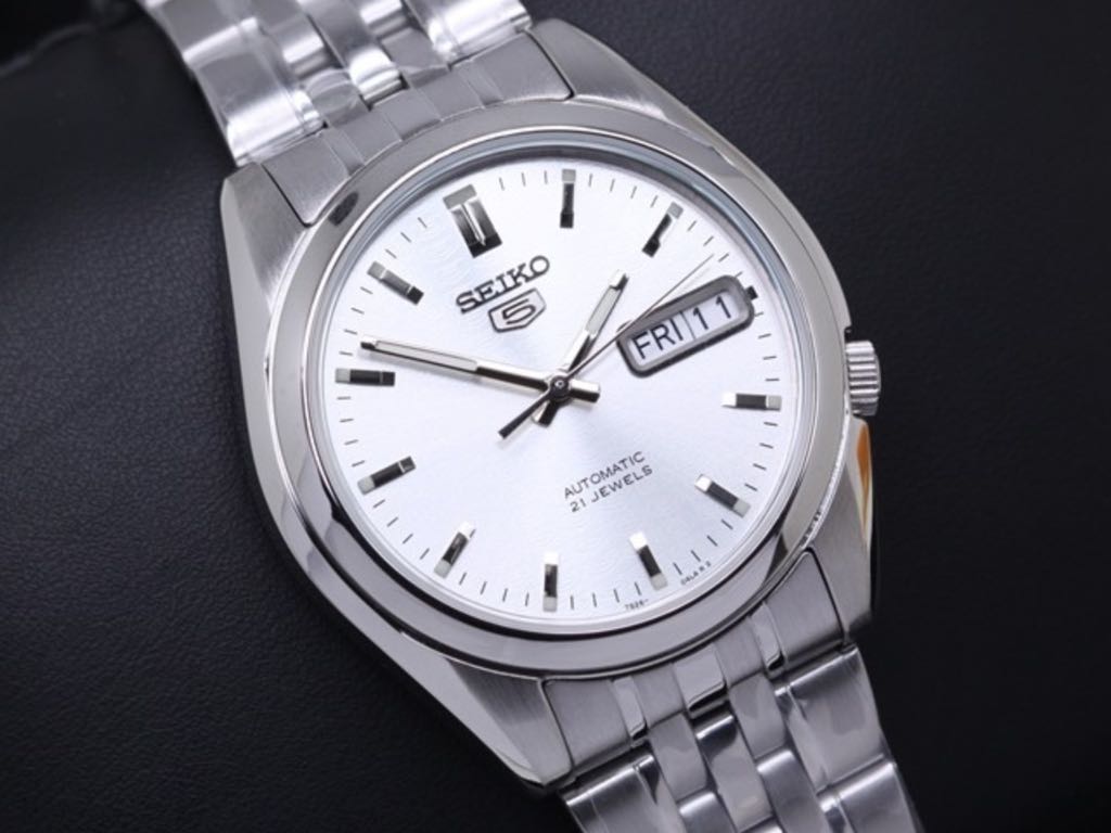 Seiko 5 Snk355 Automatic Steel Watch Snk355k1 Brand New Men S Fashion Watches On Carousell