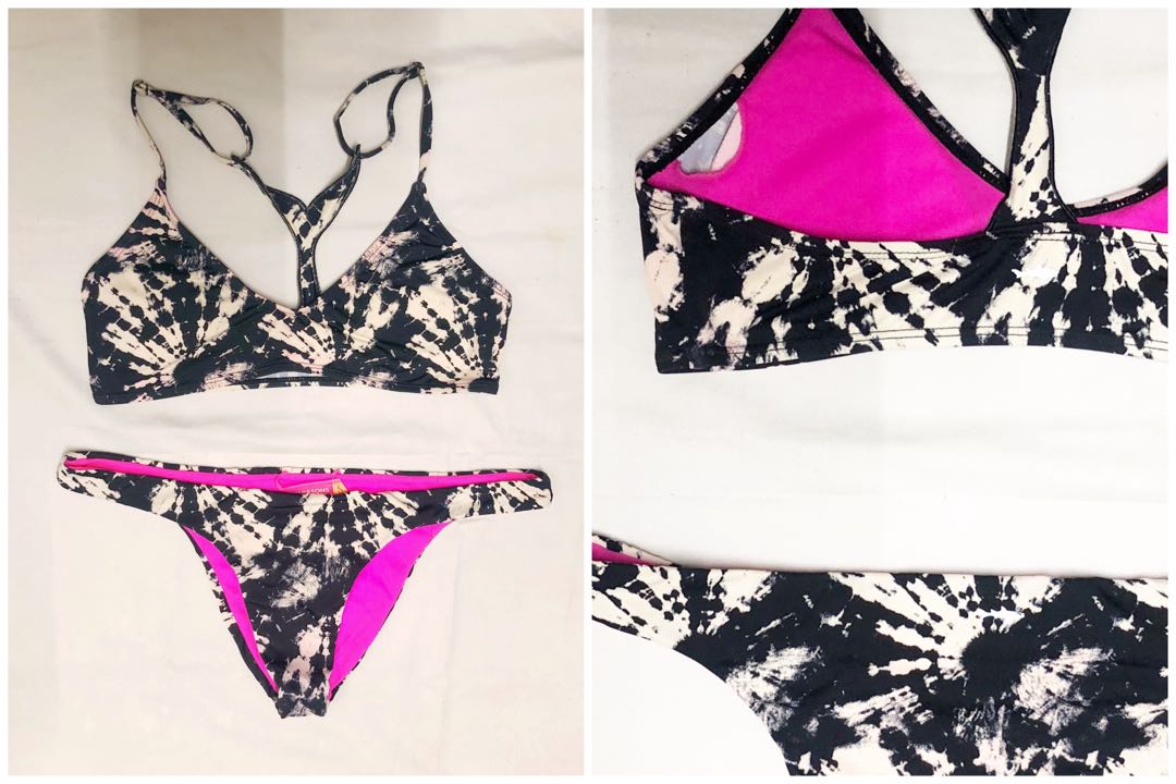tie dye two piece swimsuit