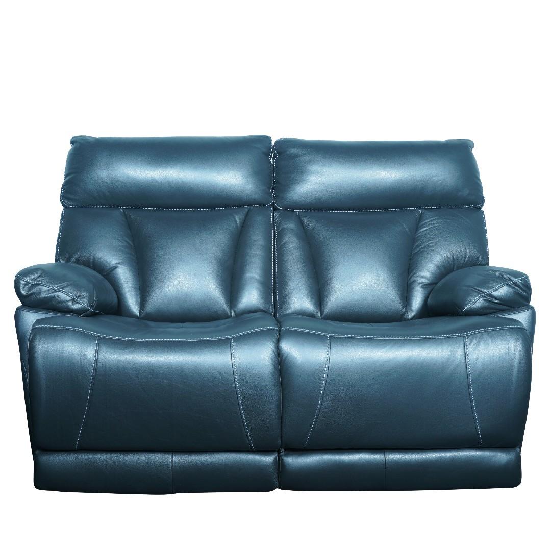 Top Grain Leather Power Reclining Sofa Set Baci Living Room
