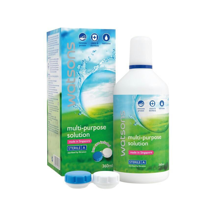 WATSONS MultiPurpose Contact Lens Solution 4x360ml, Beauty & Personal